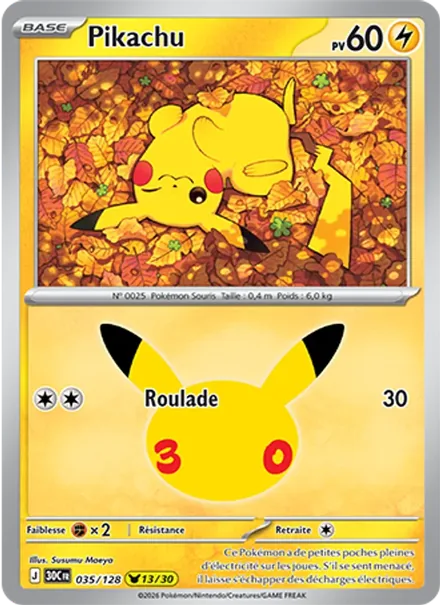 Carte Pikachu, illustration 07