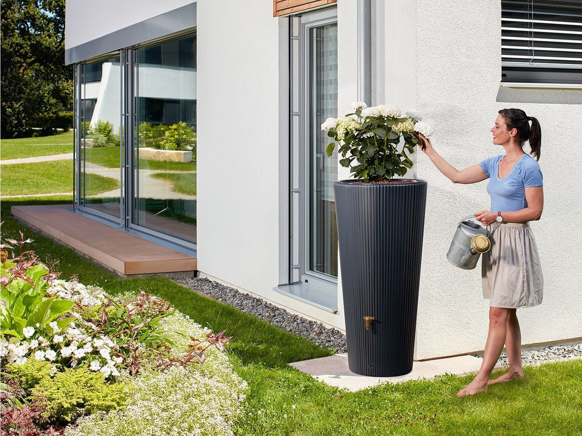 Récupérateur d'eau de pluie VASO 2in1 Decor, 220 L
