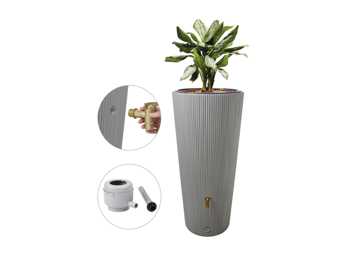 Récupérateur d'eau de pluie VASO 2in1 Decor, 220 L