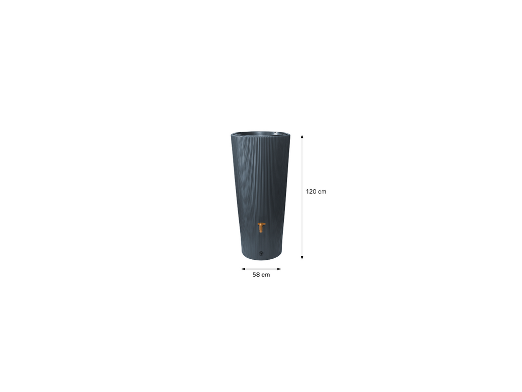 Récupérateur d'eau de pluie VASO 2in1 Decor, 220 L