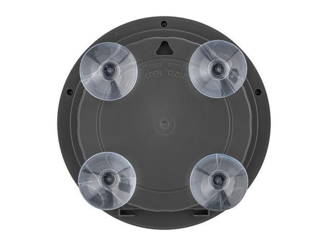 Horloge de salle de bain radiopilotée, avec 4 ventouses à l'arrière
