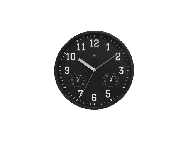 Horloge murale avec thermomètre et hygromètre