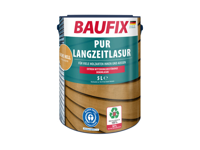BAUFIX Lasure bois longue durée PUR, 5 L