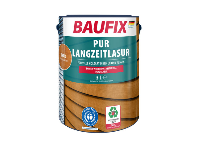 BAUFIX Lasure bois longue durée PUR, 5 L
