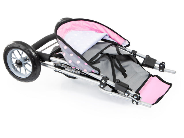 Poussette double pour poupées