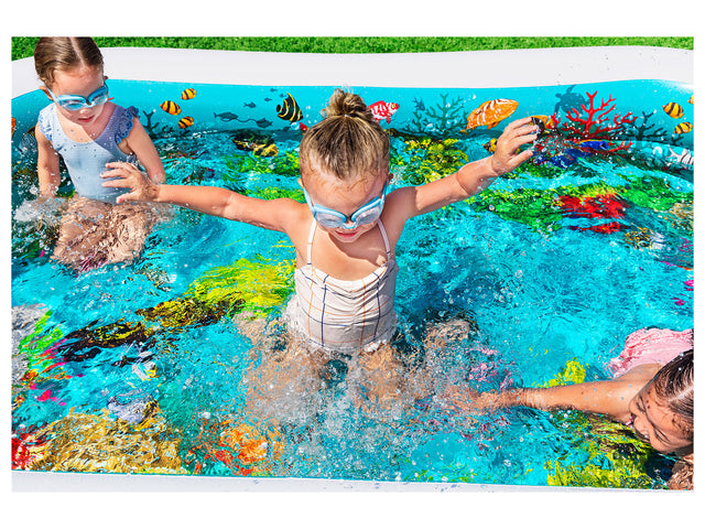 Piscine gonflable, 262 x 175 x 51 cm