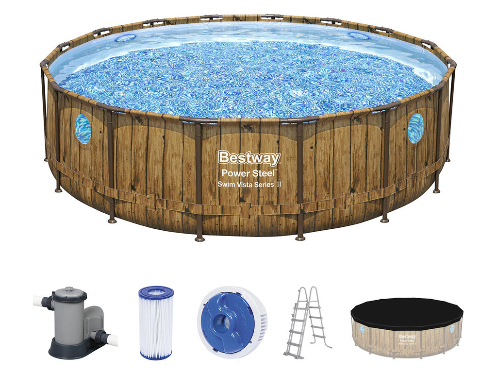 Piscine Power Steel Swim Vista, Ø 488 x 122 cm