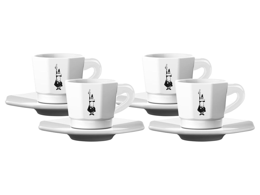 Lot de 4 tasses à expresso en porcelaine