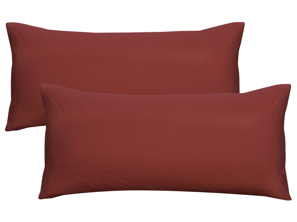 Lot de 2 housses de coussin en jersey fin