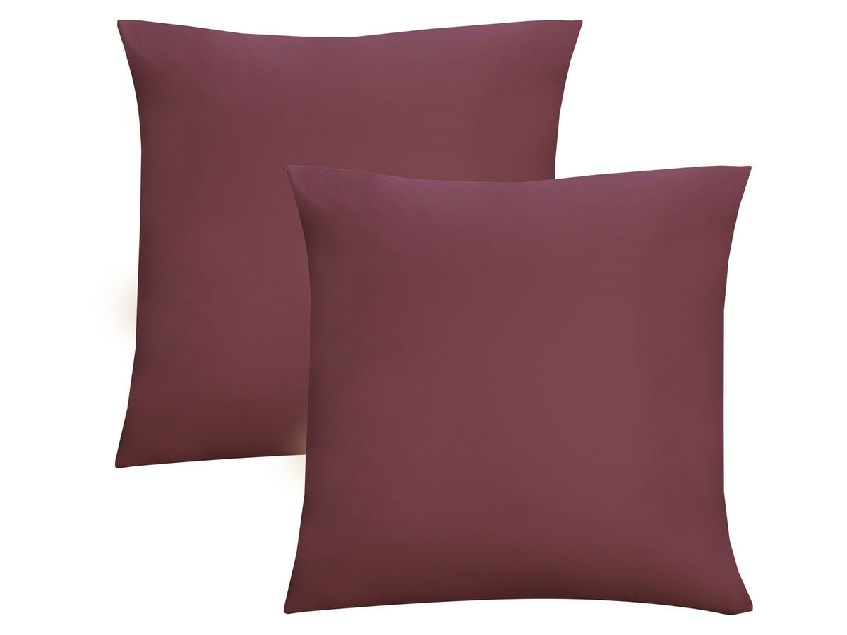 Lot de 2 housses de coussin en jersey fin