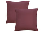 Lot de 2 housses de coussin en jersey fin