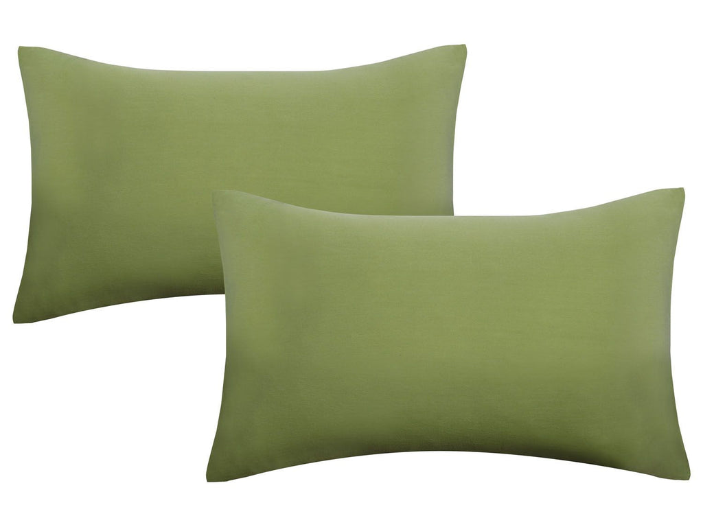 Lot de 2 housses de coussin en jersey fin