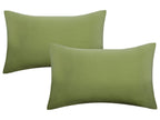 Lot de 2 housses de coussin en jersey fin
