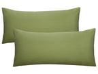 Lot de 2 housses de coussin en jersey fin