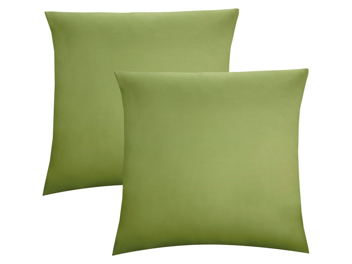 Lot de 2 housses de coussin en jersey fin