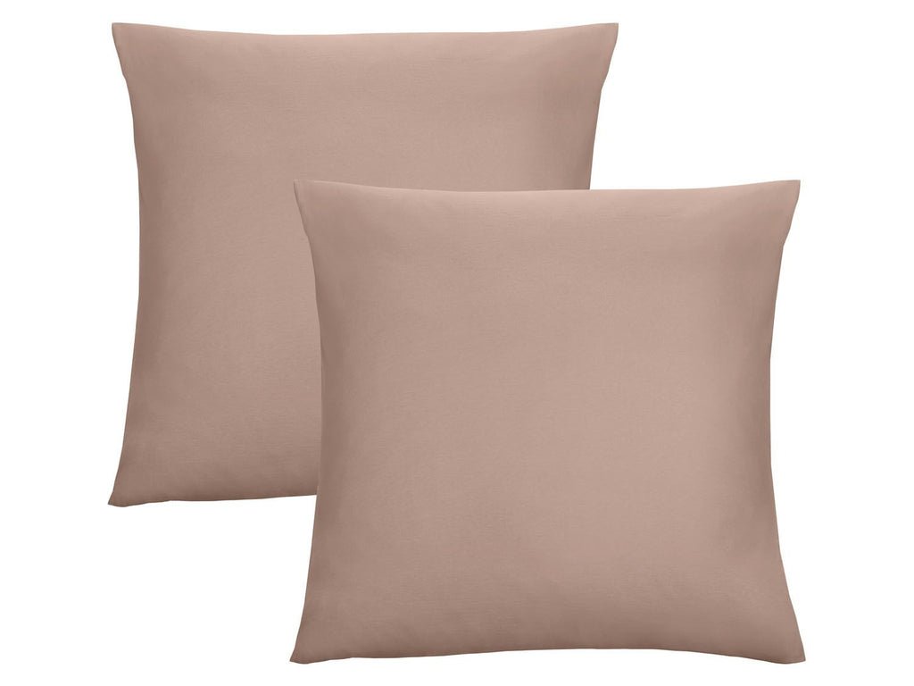 Lot de 2 housses de coussin en jersey fin