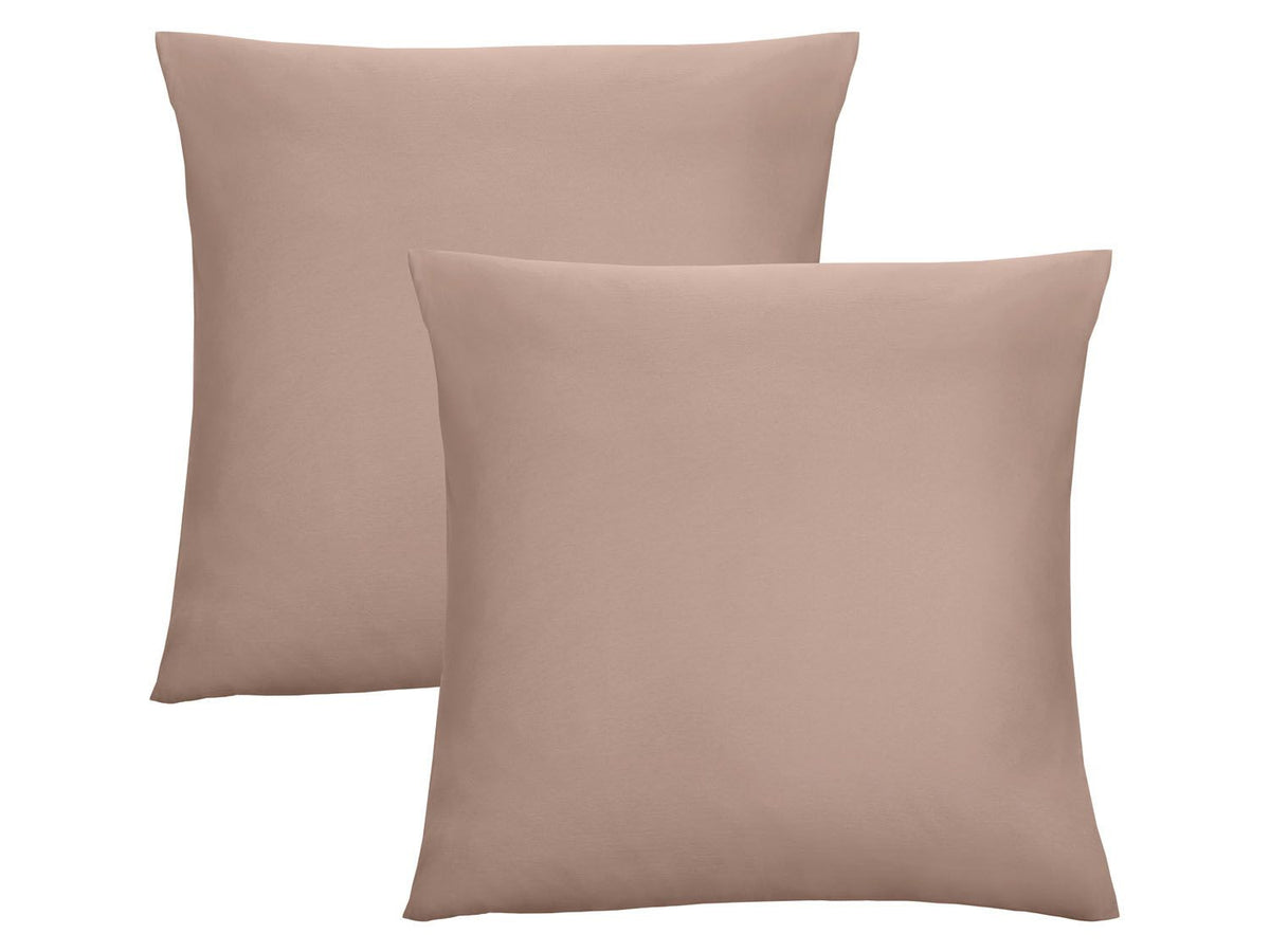 Lot de 2 housses de coussin en jersey fin