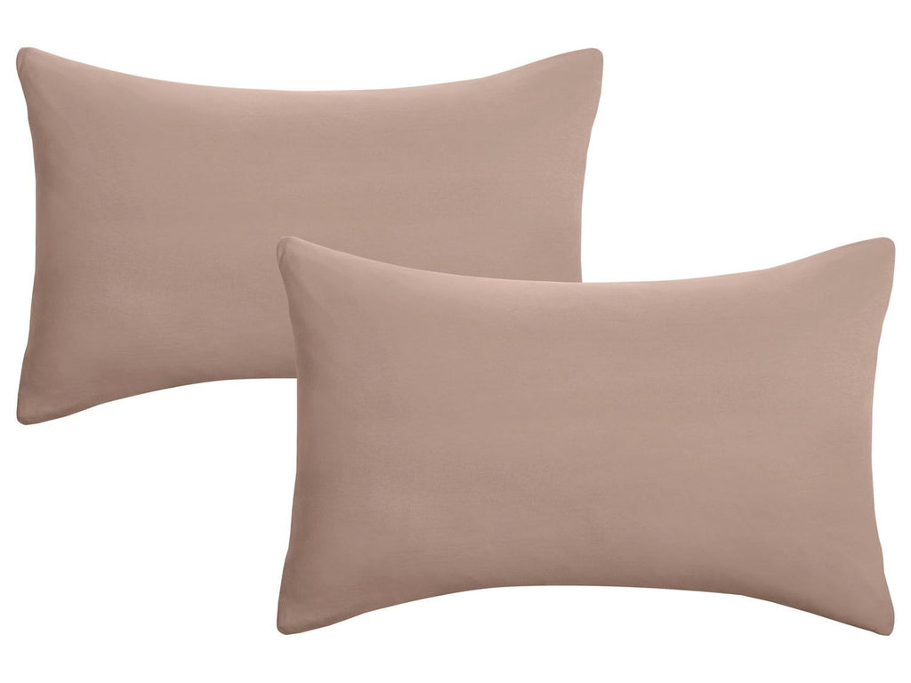 Lot de 2 housses de coussin en jersey fin