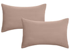 Lot de 2 housses de coussin en jersey fin