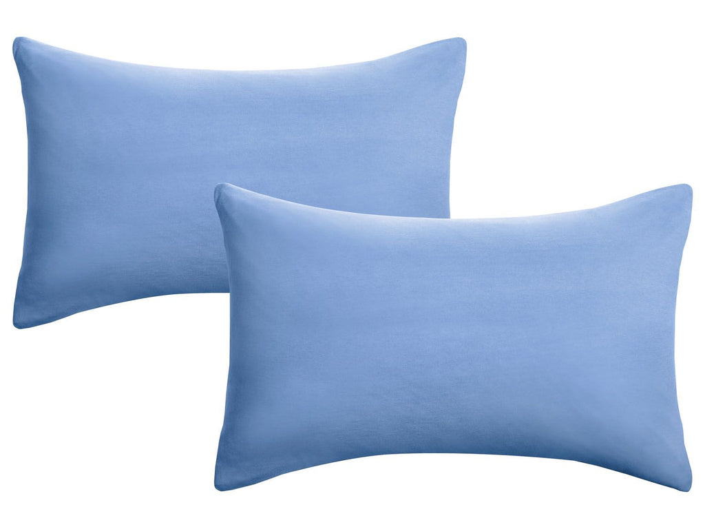 Lot de 2 housses de coussin en jersey fin