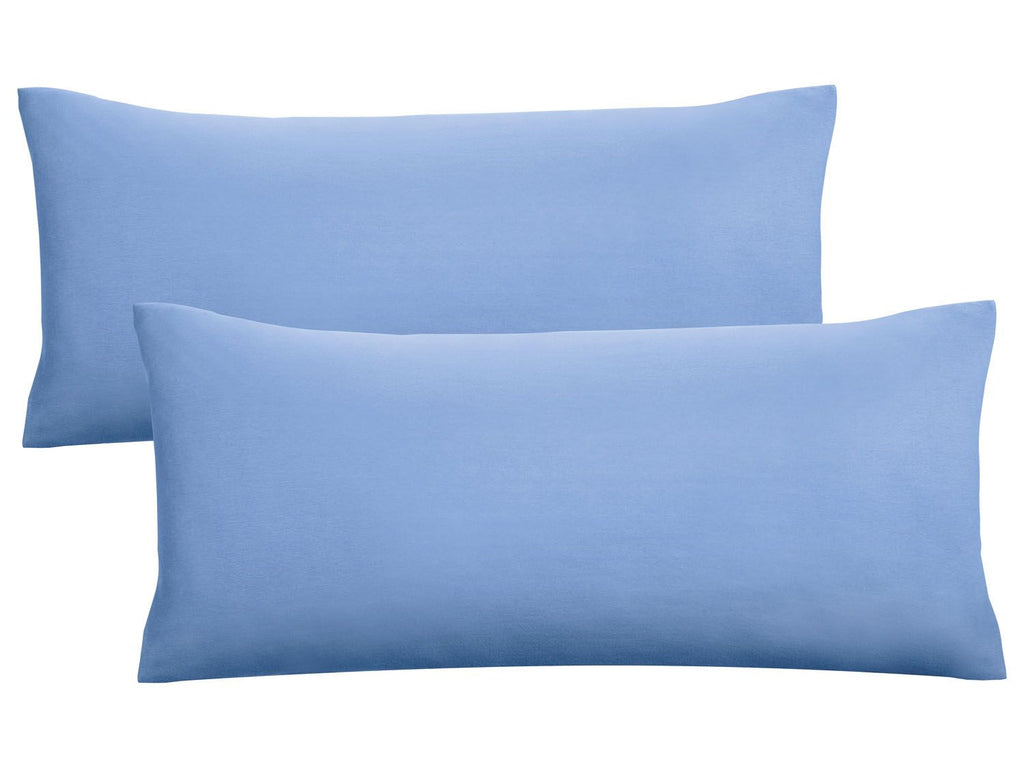 Lot de 2 housses de coussin en jersey fin