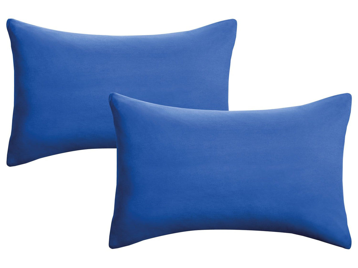 Lot de 2 housses de coussin en jersey fin