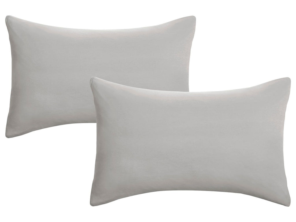 Lot de 2 housses de coussin en jersey fin