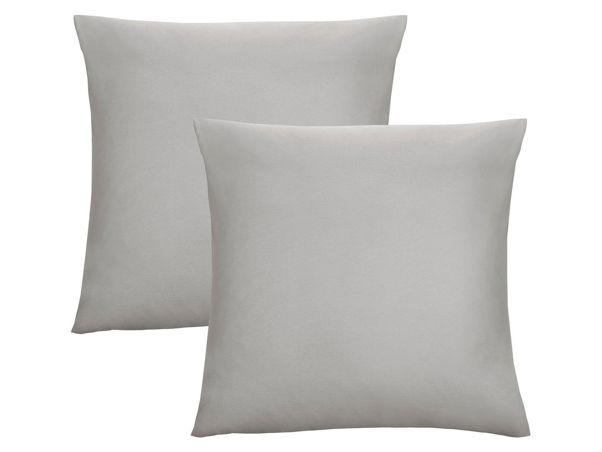 Lot de 2 housses de coussin en jersey fin