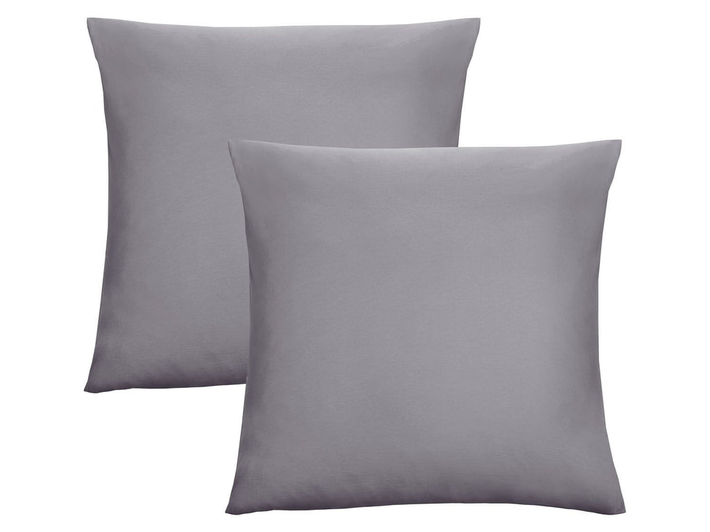 Lot de 2 housses de coussin en jersey fin