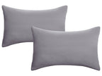 Lot de 2 housses de coussin en jersey fin