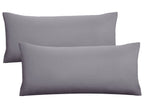 Lot de 2 housses de coussin en jersey fin