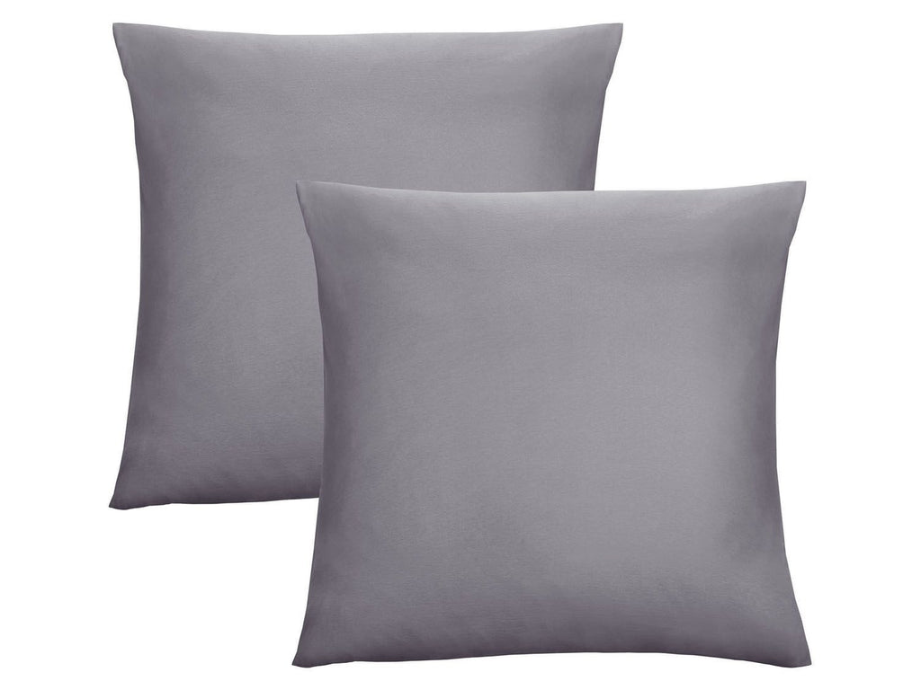 Lot de 2 housses de coussin en jersey fin