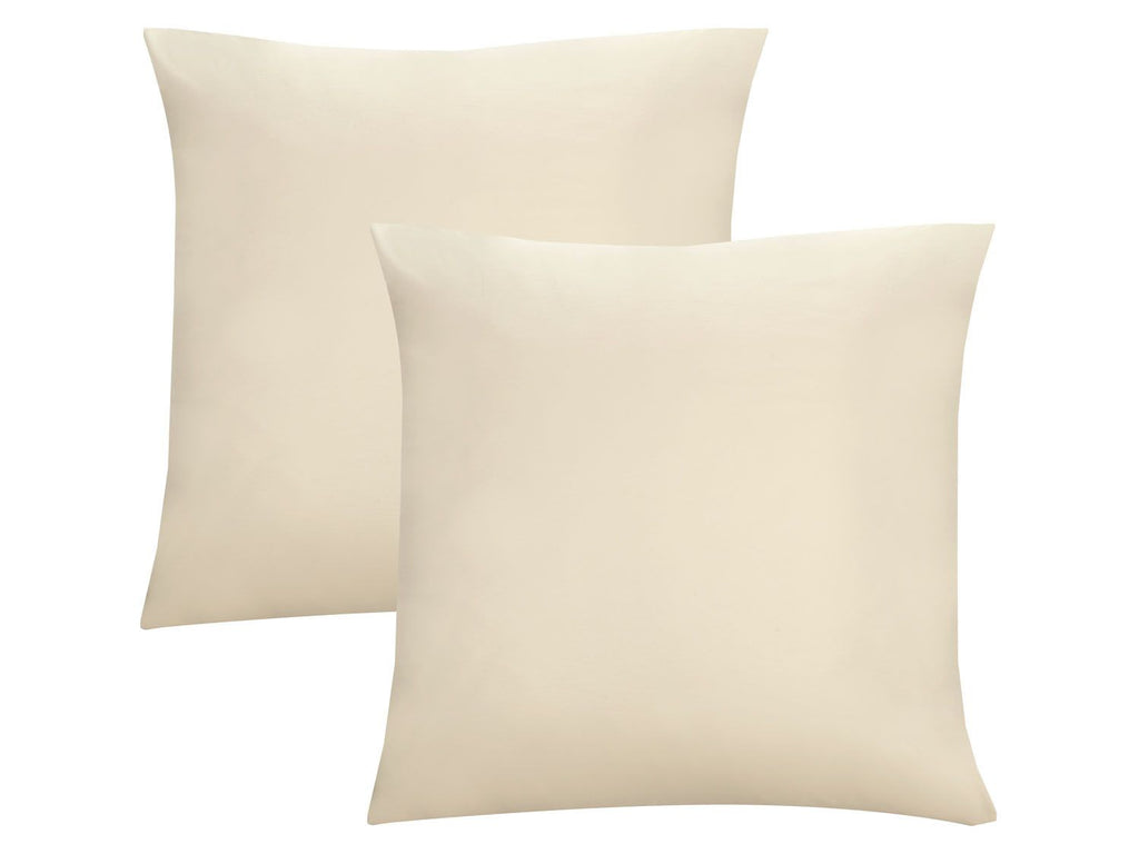 Lot de 2 housses de coussin en jersey fin