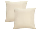 Lot de 2 housses de coussin en jersey fin