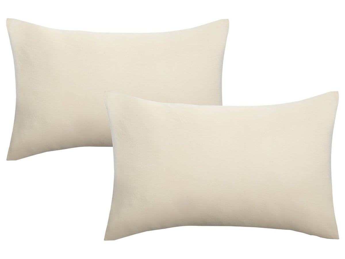 Lot de 2 housses de coussin en jersey fin