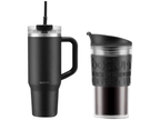 Ensemble de 2 mugs de voyage, coffret cadeau 2 en 1