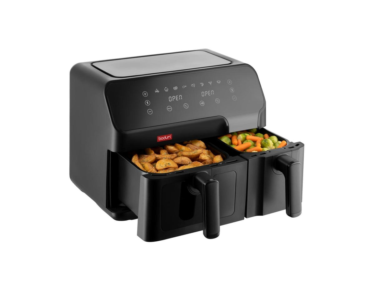 Friteuse à air chaud L, 2 compartiments, 5,1 l et 3,2 l, 2700 W