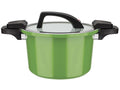 Casserole basse consommation GSW, couvercle en verre avec soupape à vapeur, en aluminium, revêtement anti-adhésif