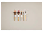 Set de pinceaux à maquillage, avec manches en bambou