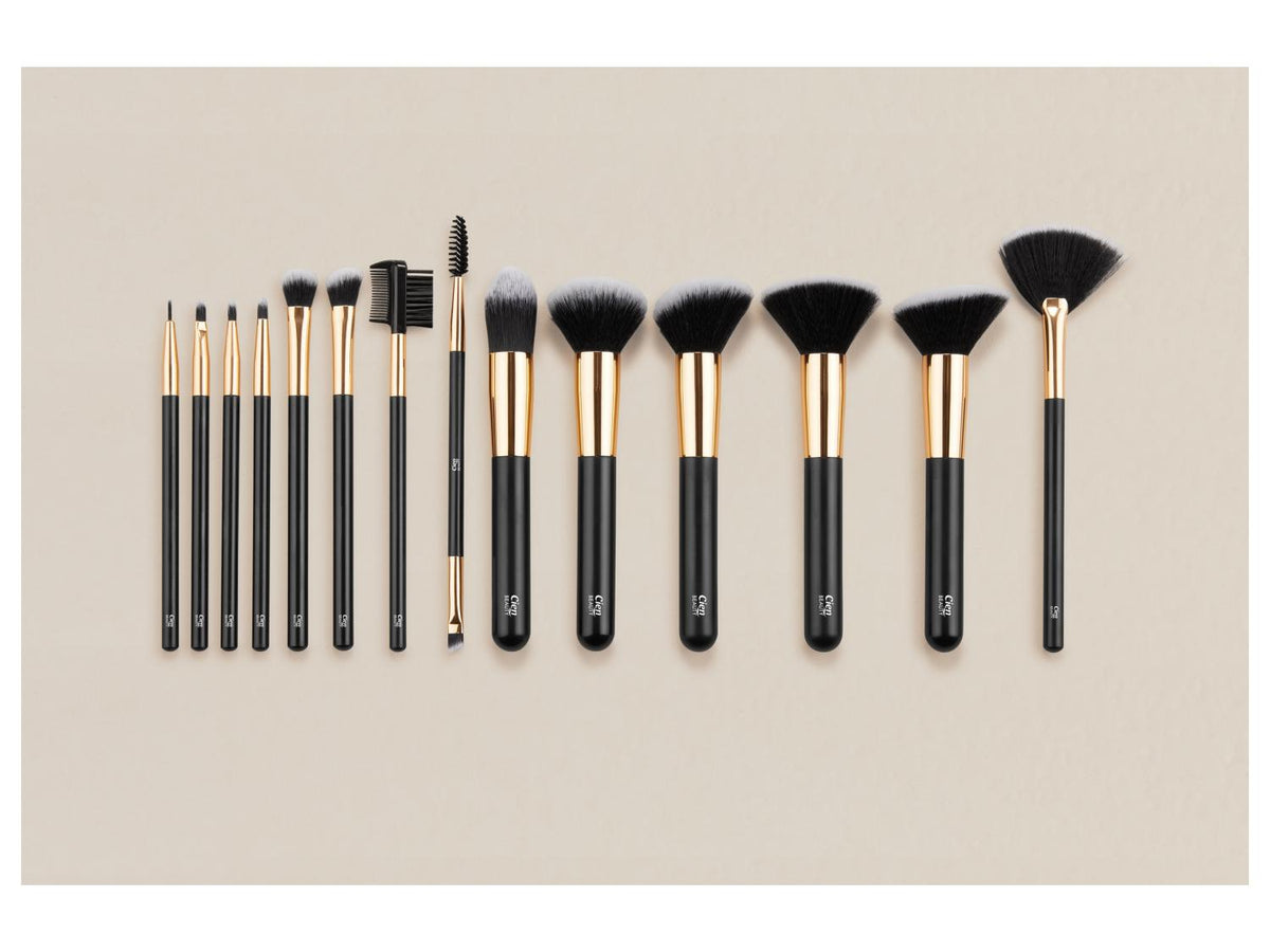 Set de pinceaux de maquillage, 14 pièces