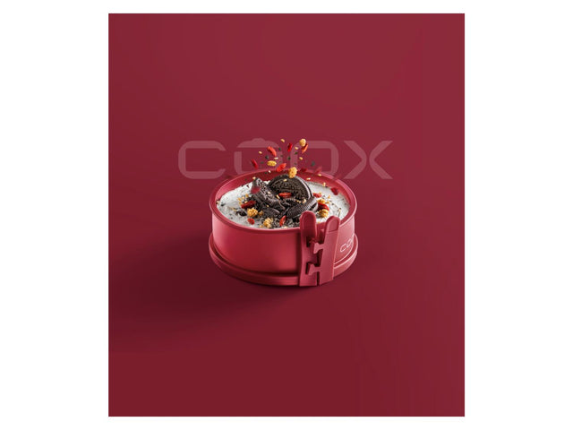 Moule à charnière mini avec fond en verre Ø 12 x 5 cm