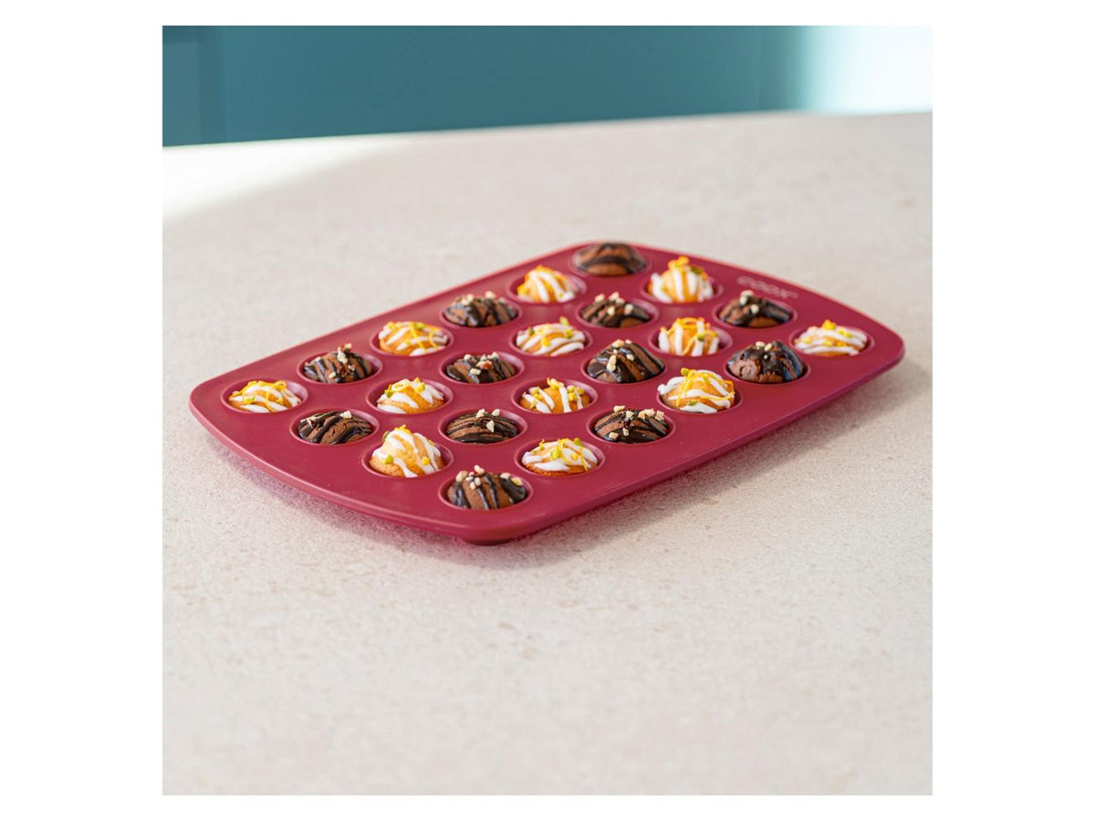 Moule à muffins en silicone 24 pièces, env. Ø 3,5 cm