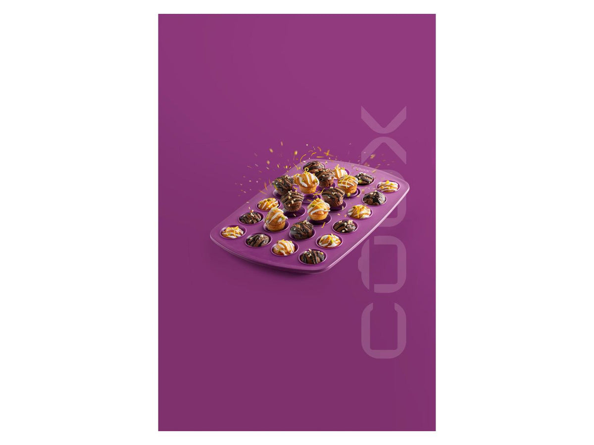 Moule à muffins en silicone 24 pièces, env. Ø 3,5 cm