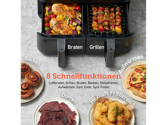 Friteuse sans huile, Dual Basket, CAF-R901-AEUR, 8,5 litres