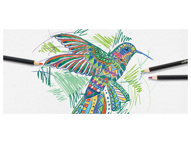 Crayons de couleur artistiques \ Crayons de couleur aquarellables, en étui métallique