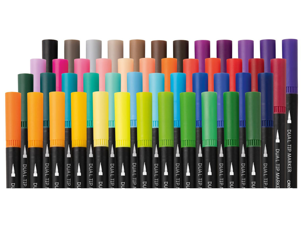 Feutres XXL à double pointe, 48 pièces