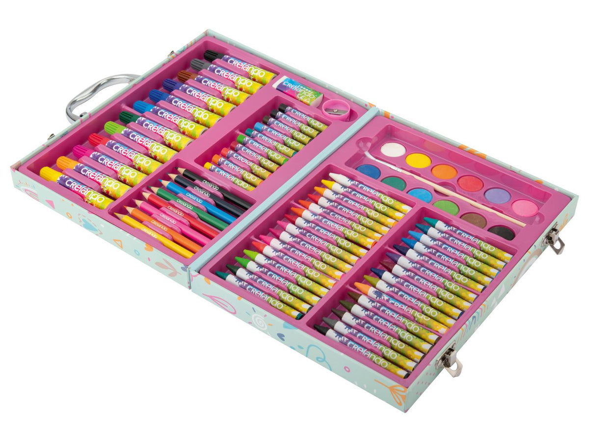 Mallette de peinture pour enfants, 76 pièces