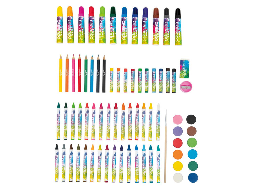 Mallette de peinture pour enfants, 76 pièces