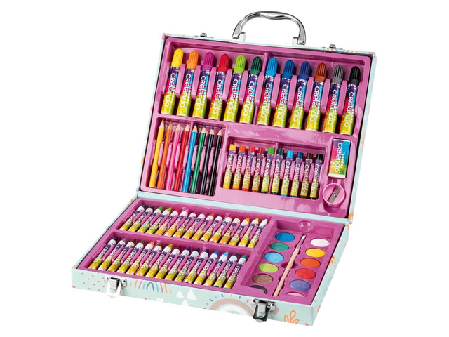 Mallette de peinture pour enfants, 76 pièces