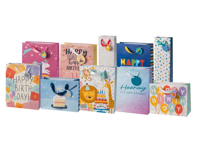 Set de sacs cadeaux, 10 pièces
